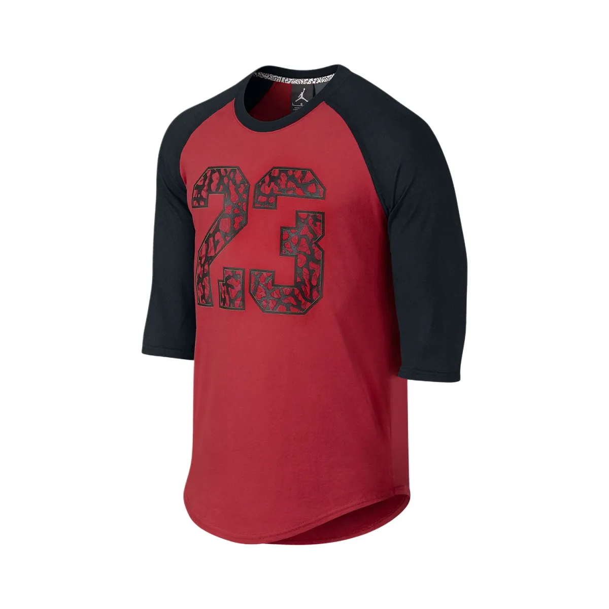 Nike T-Shirts Men's Red Crew Neck Moderate Straight Fit
