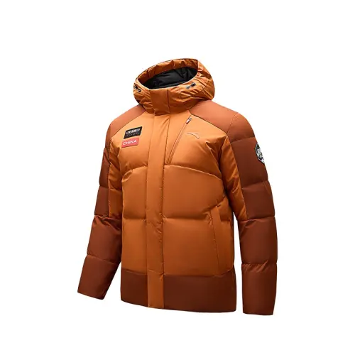 Anta Down Jacket Men's Porcelain Glaze Red/Cinnabar Orange