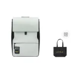 LEVEL8 PU Leather Laptop Bag Backpack Medium Unisex Black, Light Gray, Gray, Blue, Green, White, Light Green