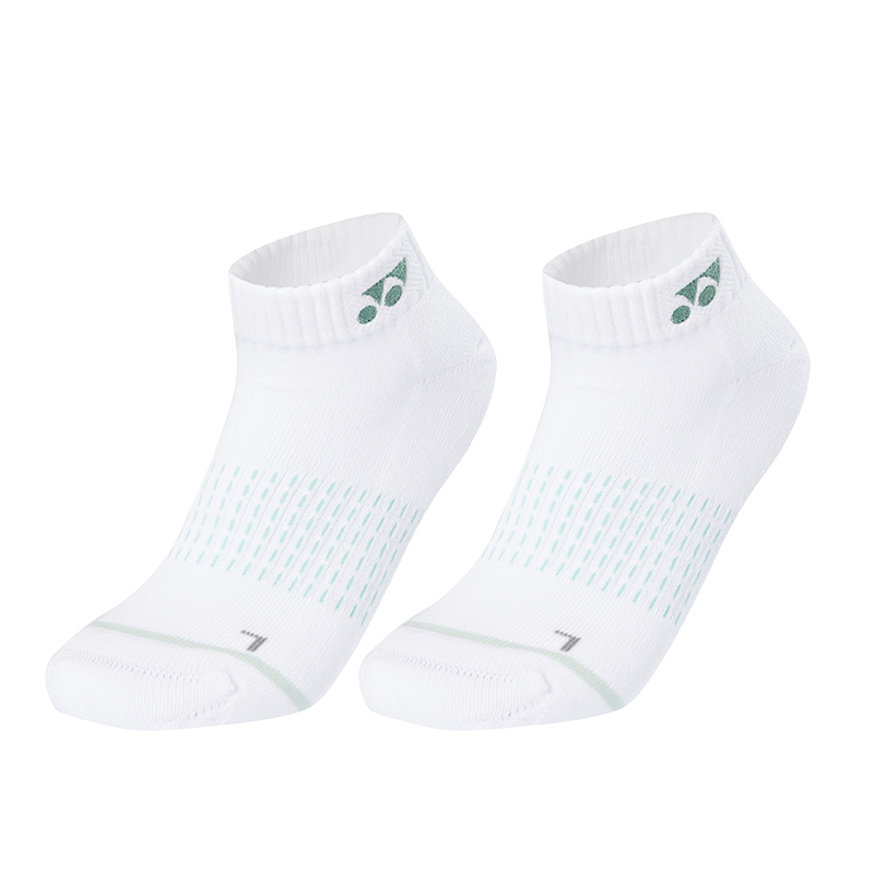 YONEX Badminton Socks Women’s 1 Pack White/Turquoise