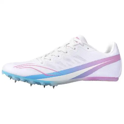 Li Ning Cushioning Slip Resistant Breathable Low top Pebax Outsole Training Running Shoes Unisex White Pink Blue