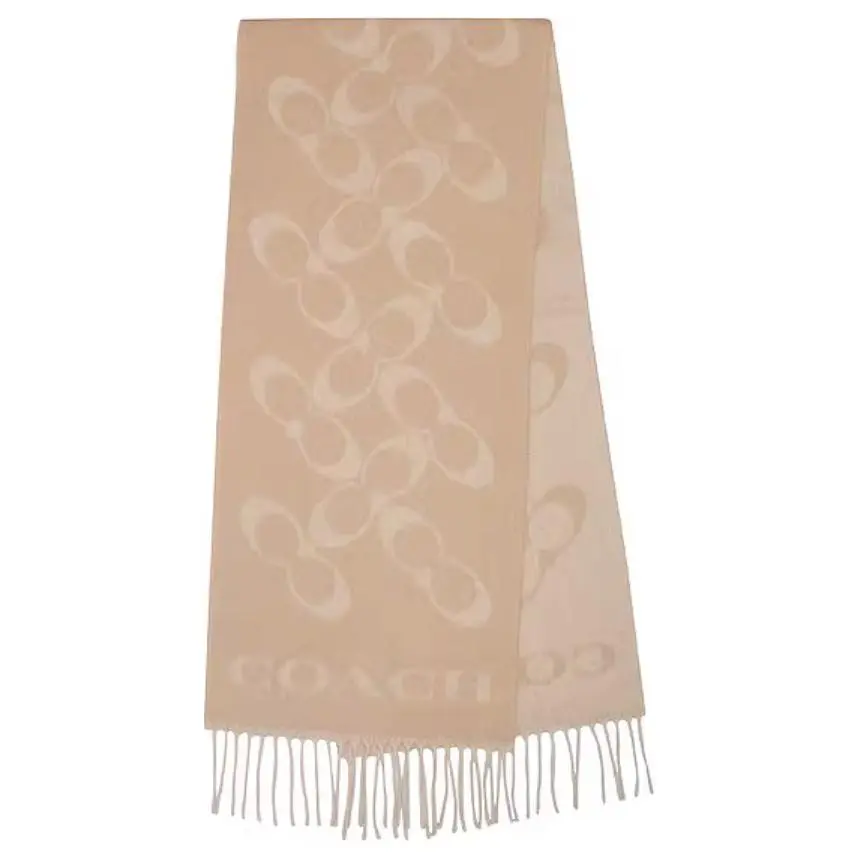 COACH Knit Scarves Unisex Yellow