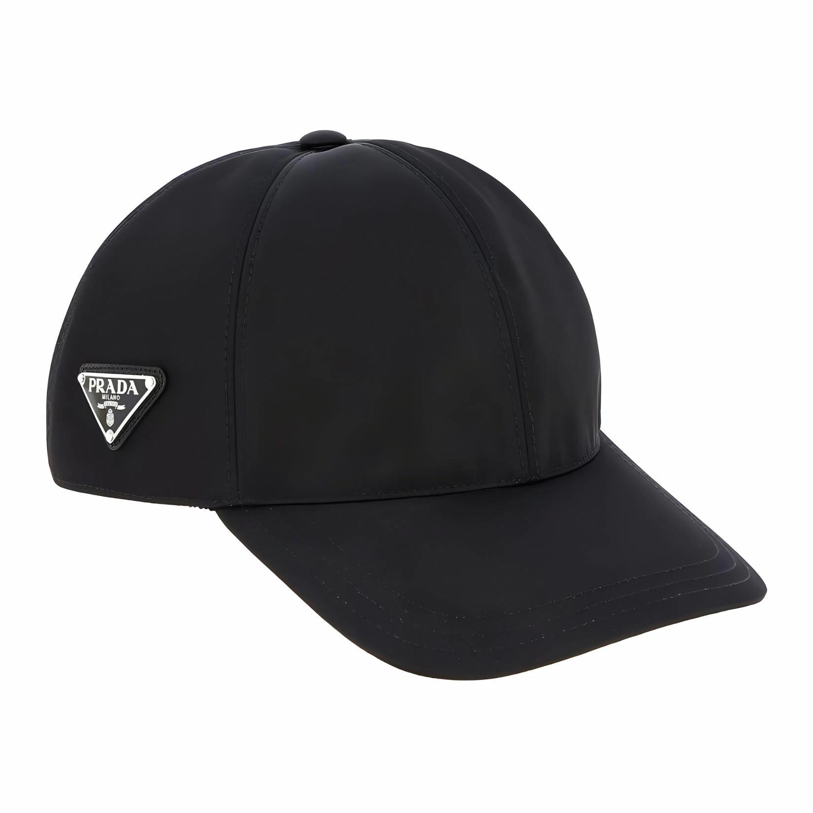 Мужская кепка Prada PRADA Logo (черная)