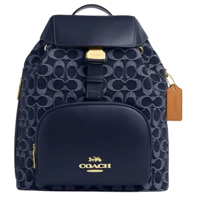 COACH PACE Fabric Backpack Large Women's Denim Blue