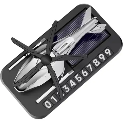 Rotating helicopter solar-powered, creative perfume, perfumed parking rack, airplane, accessory, universal aromatherapy, fighting