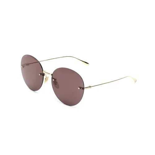 GUCCI Round Frame Logo Pendant Sunglasses