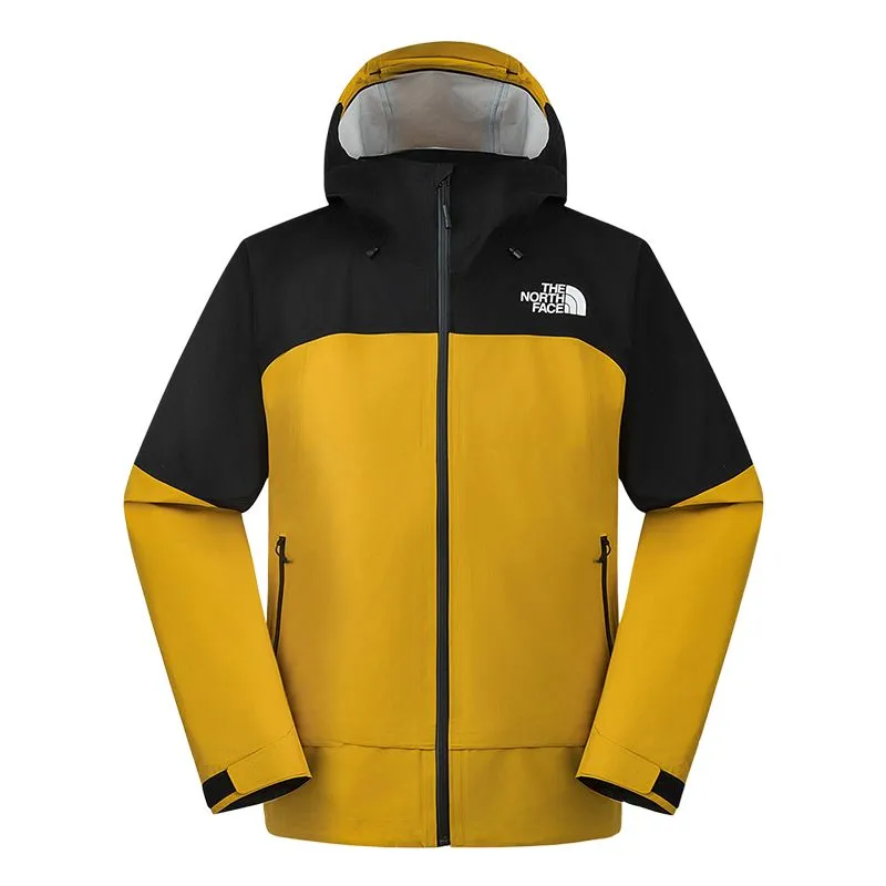 THE NORTH FACE Hiking And Mountaineering Breathable, Waterproof And Windproof Windbreaker Jacket Men's Yellow/Black