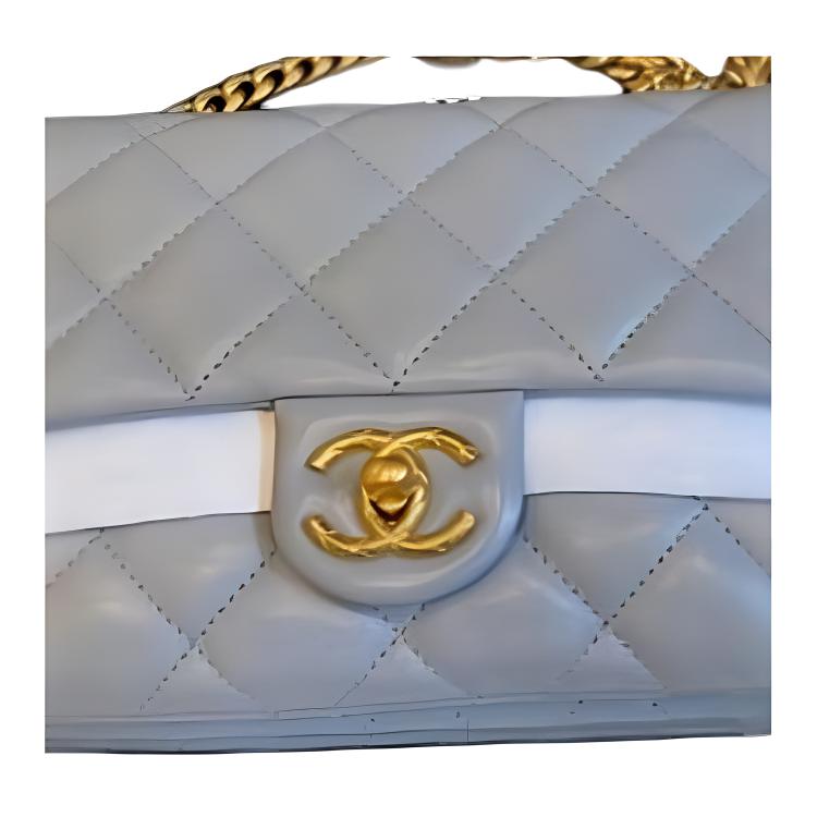 Женская сумка Chanel CF Small (серая) — фото 2
