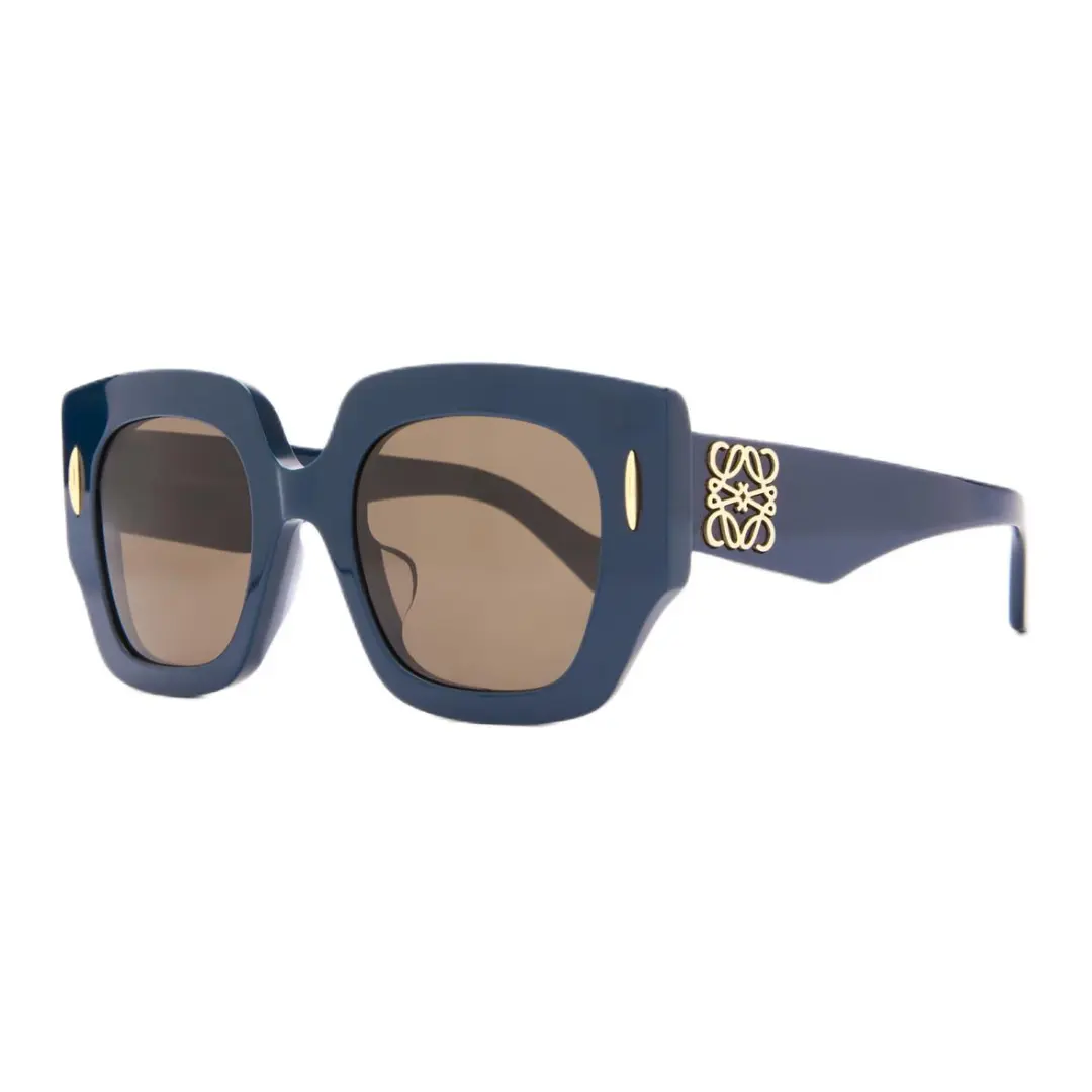 LOEWE Original Design Irregular Shape Sunglasses Women's Blue