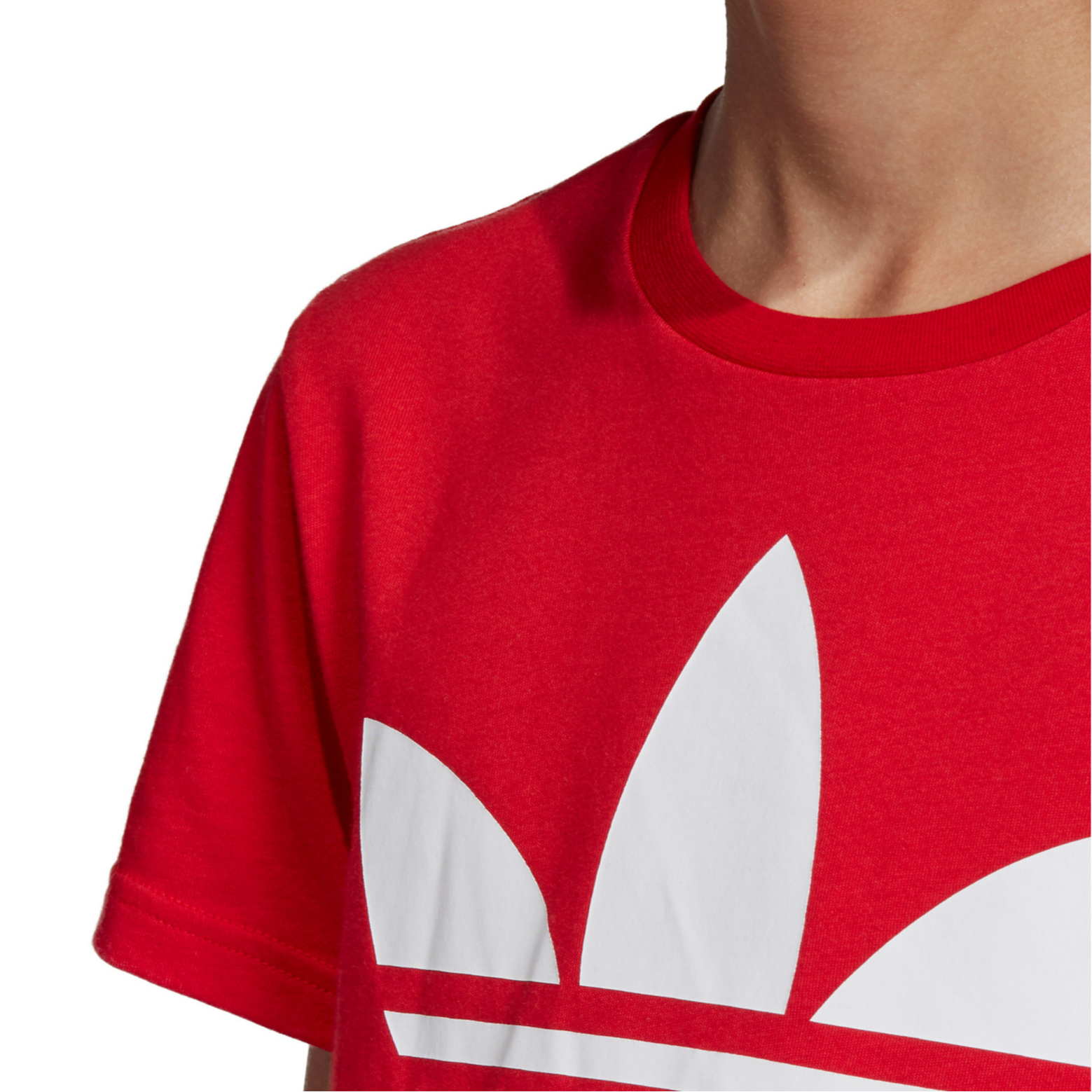 Футболка adidas originals TrefoilTlogo (красный) — фото 5