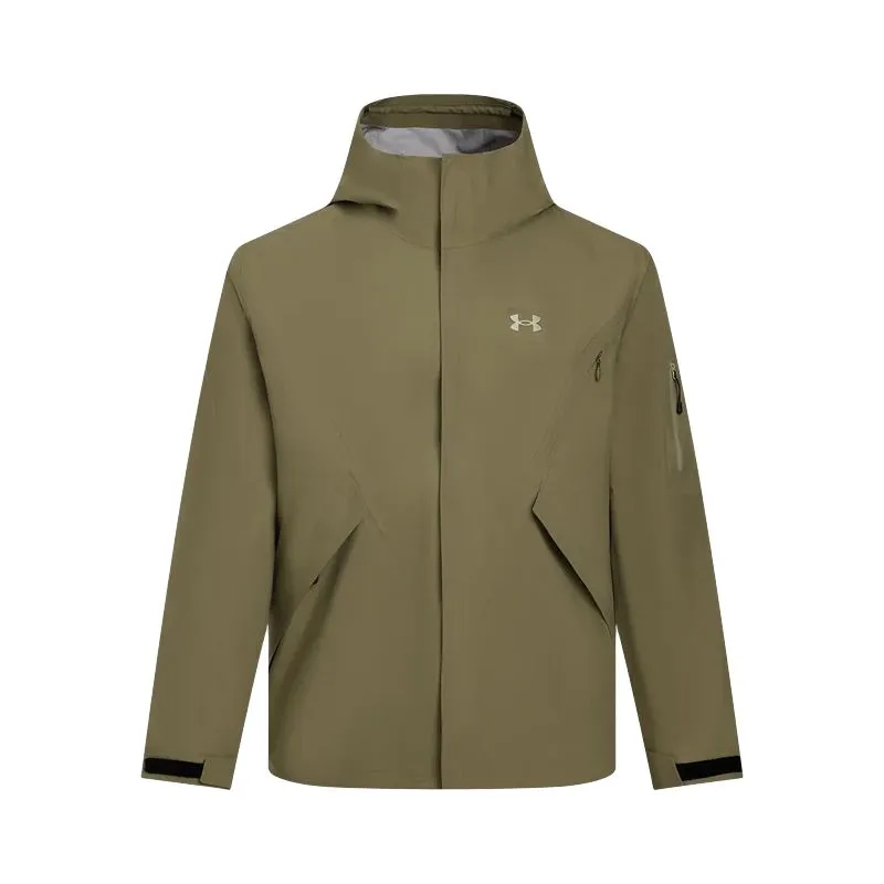 Under Armour Storm SS25 Hiking Waterproof Windbreaker Jacket Men's Brown