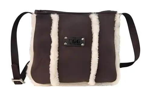 UGG Shearling Crossbody Bag, Shoulder Bag Regular Women's Chocolate