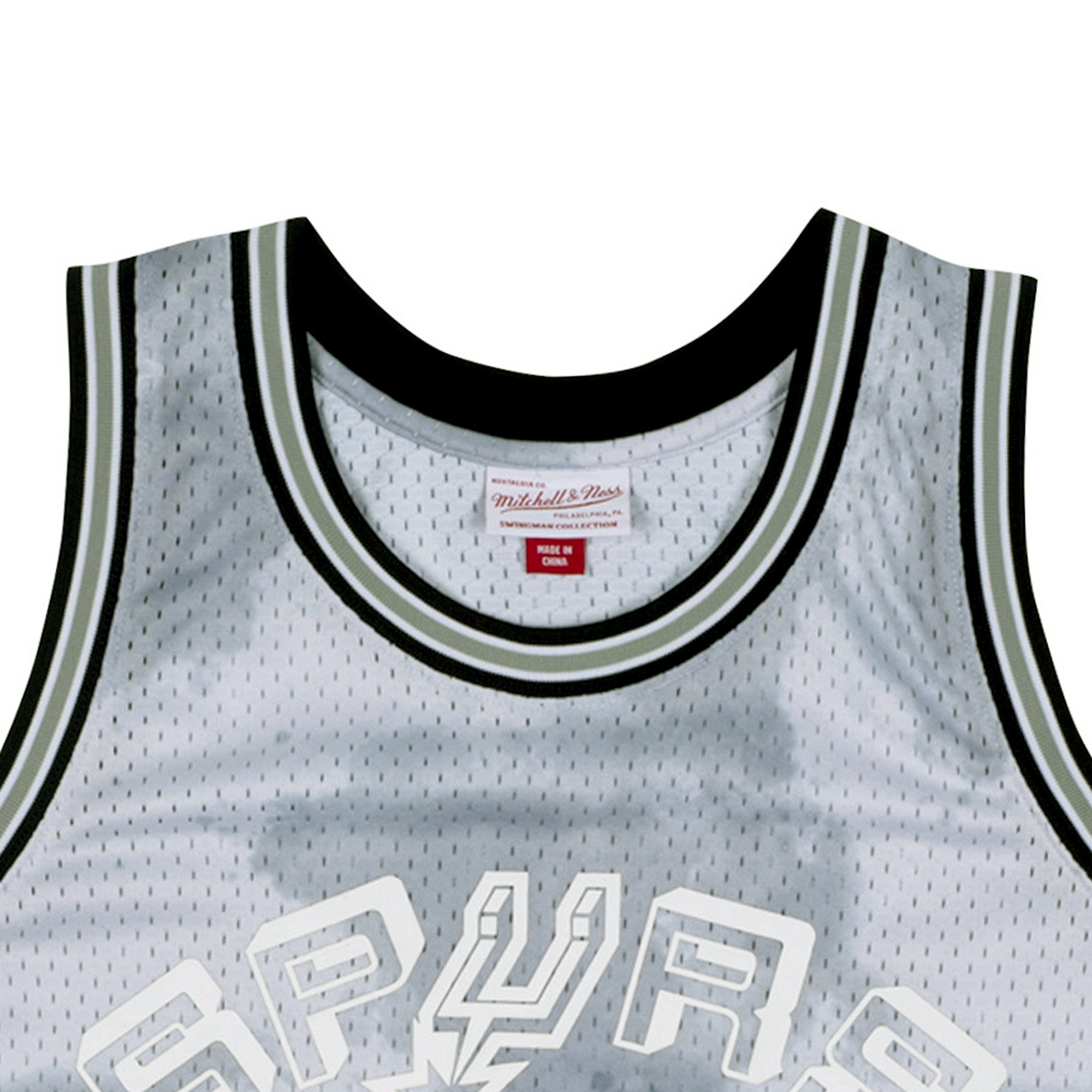 Mitchell Ness Basketball Jersey Unisex Light Gray