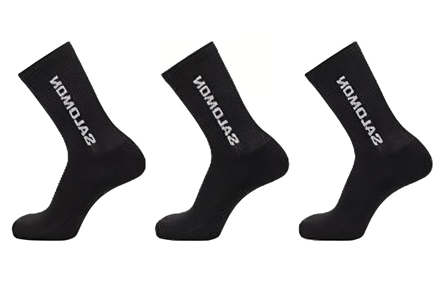 Salomon logo-intarsia socks (set of three)