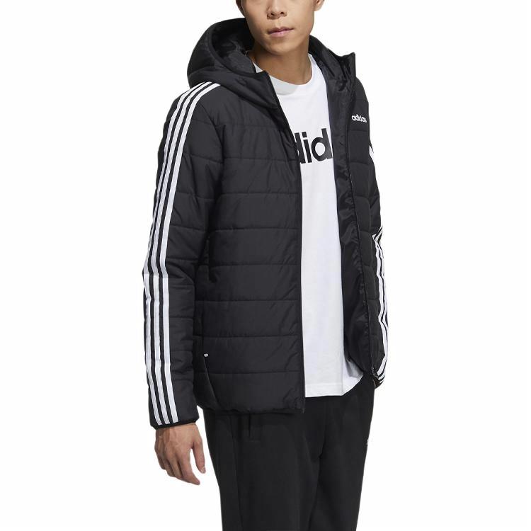 Куртка adidas neo M Ce 3s Pad Jkt (черная) — фото 4