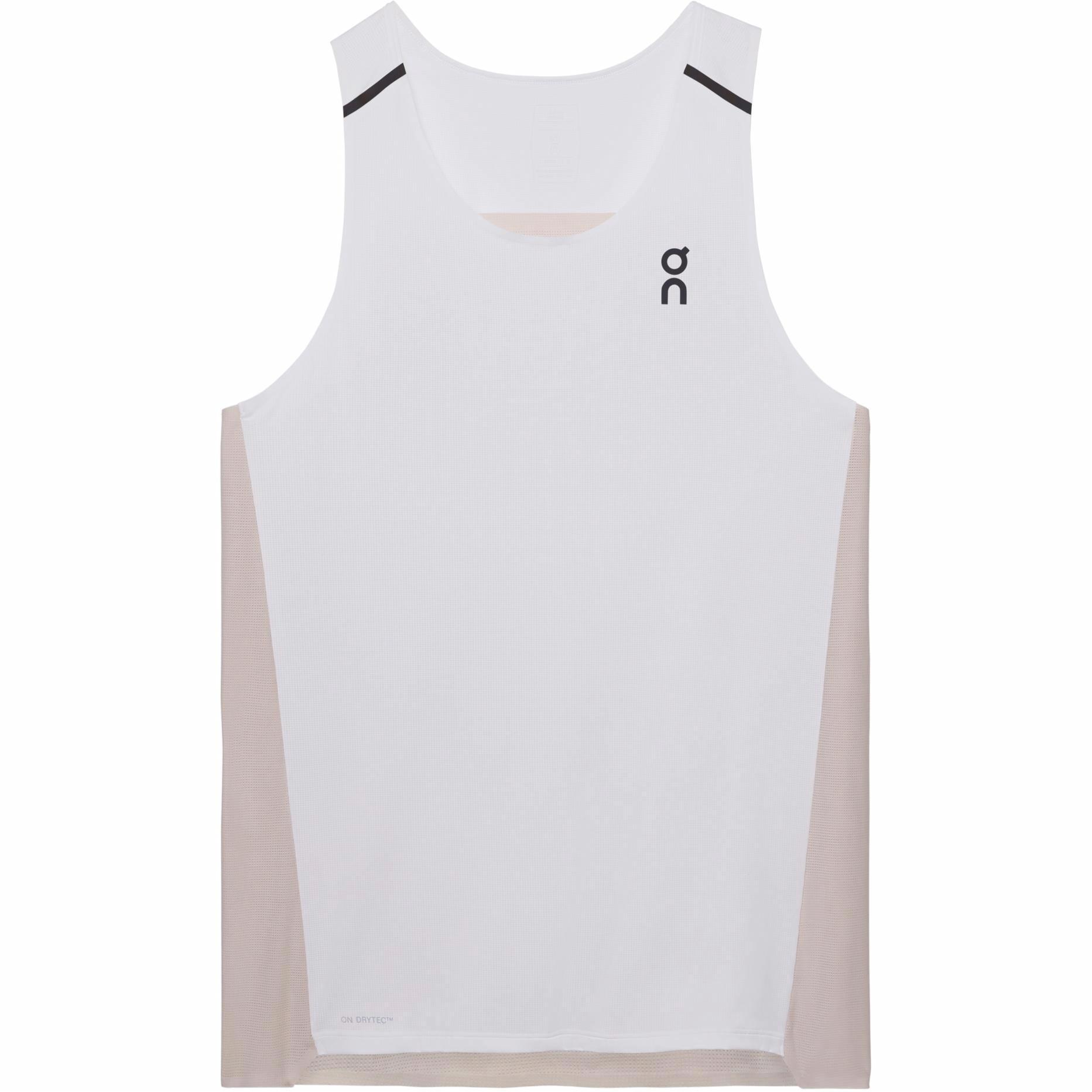Мужская майка On Performance Running Vest (бело-серебряная)