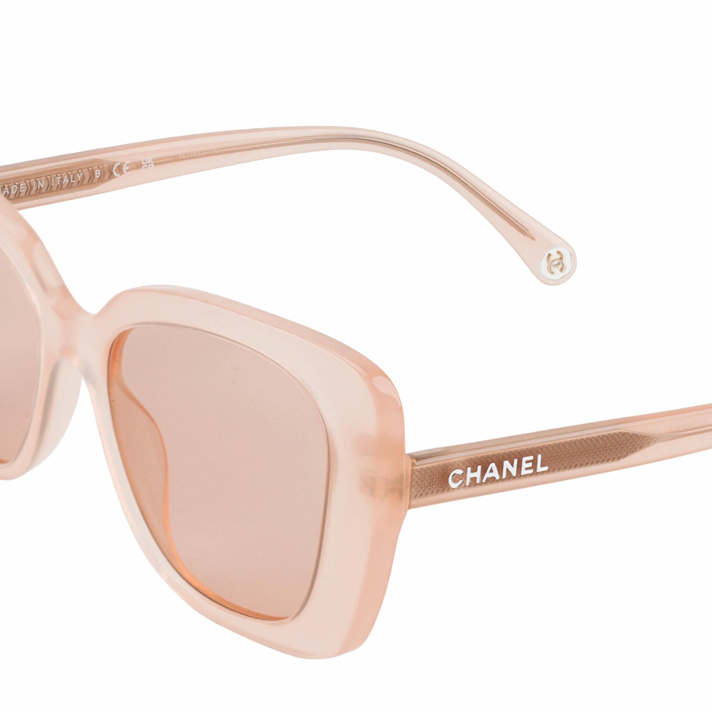 Женские очки Chanel (розовые) — фото 6