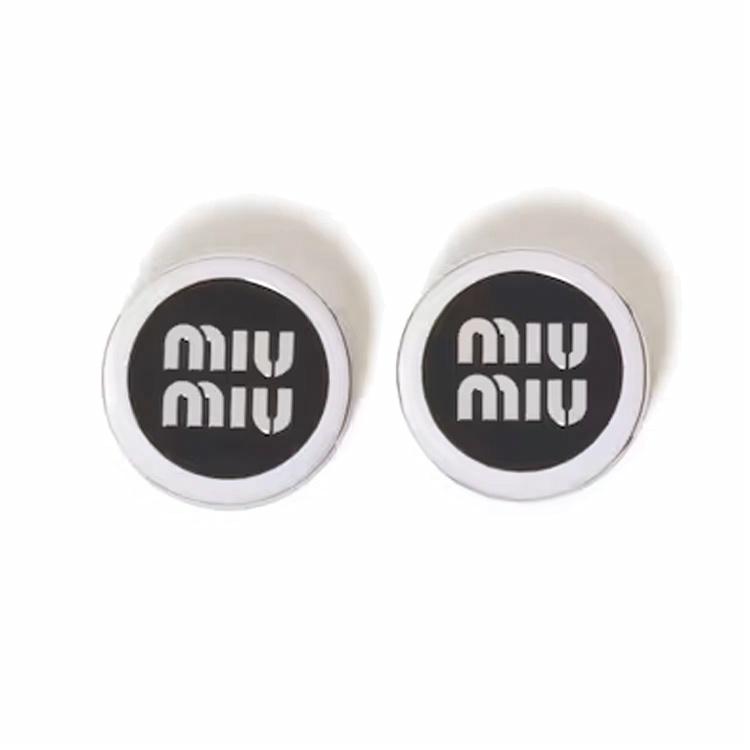 Женские серьги MIU MIU (черные)
