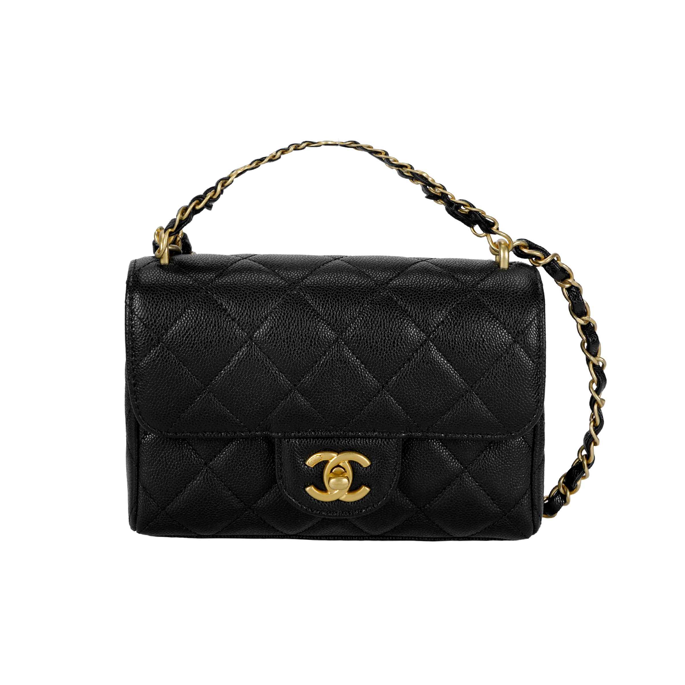 Женская сумка Chanel Classic Flap CF 25P (черная)