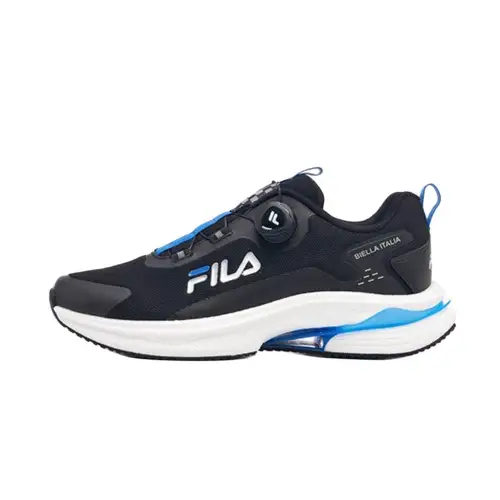 FILA Engine Low top Casual Running Shoes Men's Black Blue
