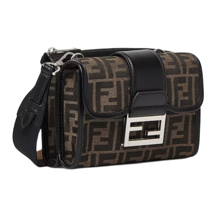 Мужская сумка Fendi (коричневая) — фото 2