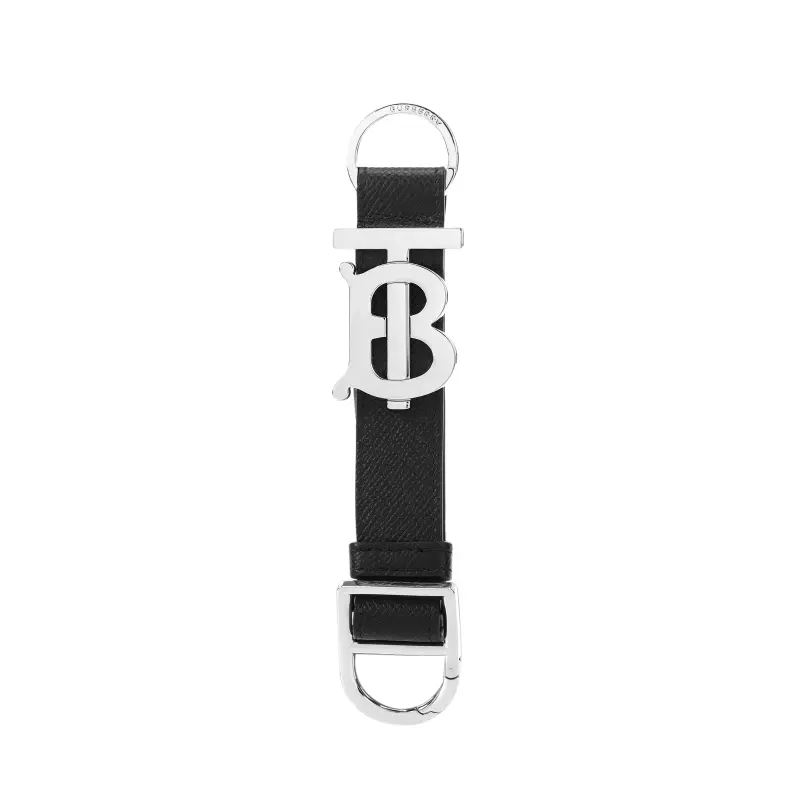 Burberry Leather Key Ring Bag Accessory Men's Black