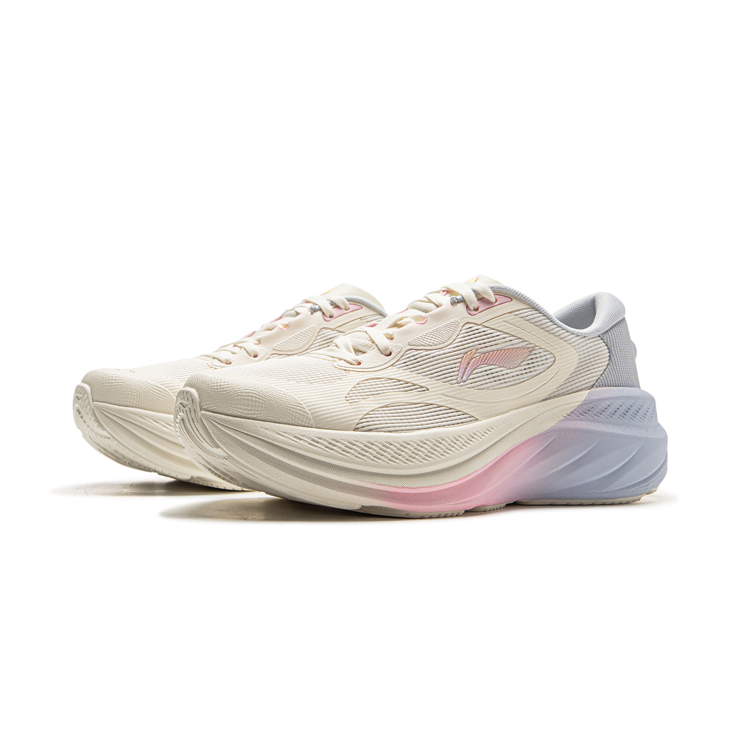 Li Ning Leisurely Cushioning Slip Resistant Abrasion Resistant Breathable Height Increasing Low top Running Shoes