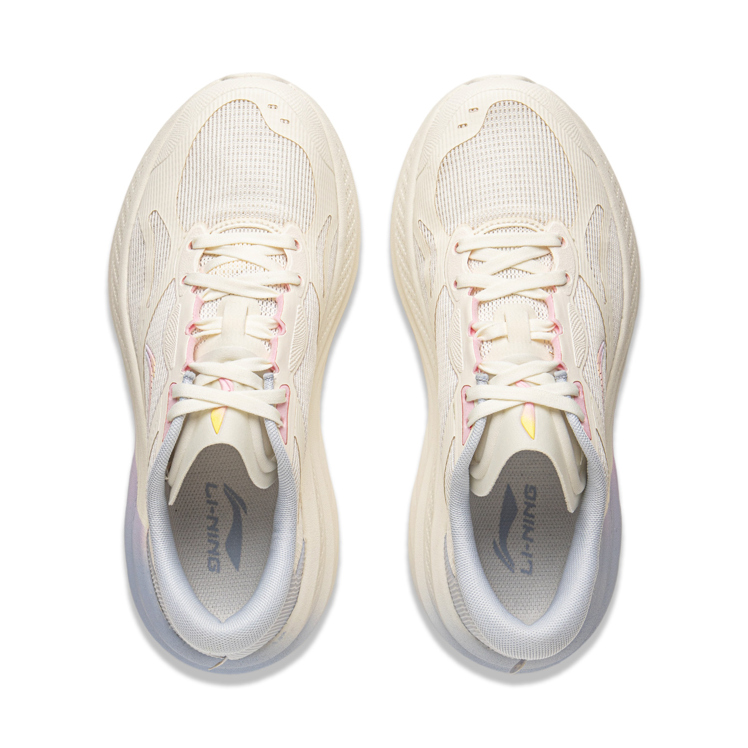 Li Ning Leisurely Cushioning Slip Resistant Abrasion Resistant Breathable Height Increasing Low top Running Shoes