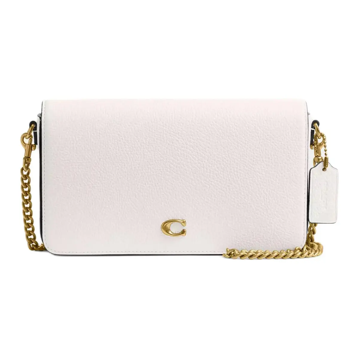 COACH Leather Crossbody Bag, Shoulder Bag Small Women's White