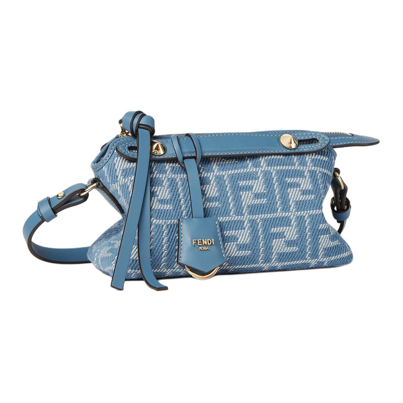 Женская сумка Fendi By The Way (синяя) — фото 3