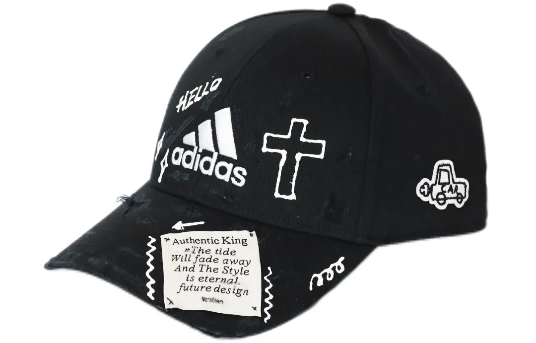 Adidas Cotton Baseball Caps Unisex Black