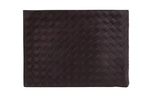 Bottega Veneta Cow Leather Wallet Clutch Men's Black