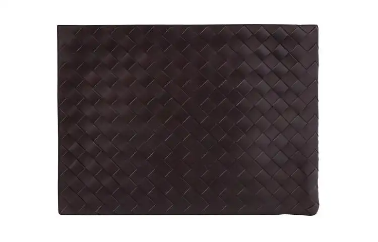 Bottega Veneta Cow Leather Wallet Clutch Men's Black
