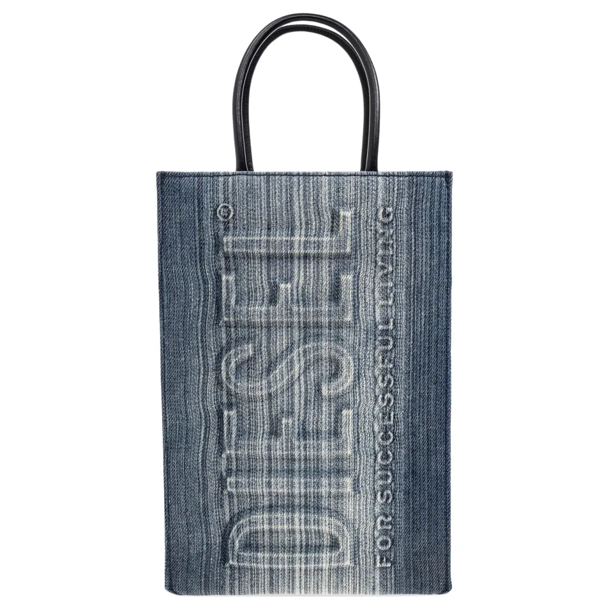 DIESEL Cotton Tote Bag, Shopping Bag, Handbag Women's Blue