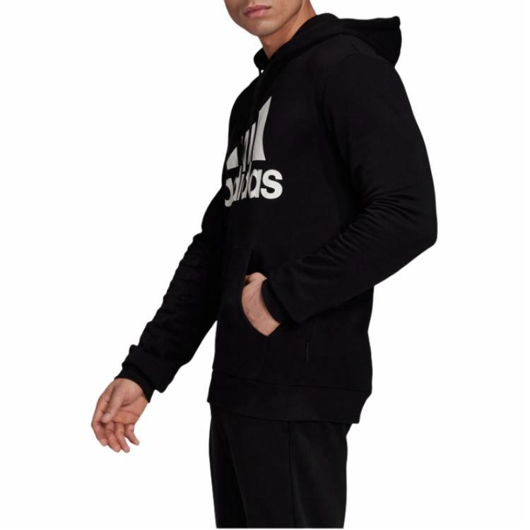 Мужское худи adidas MH BOS PO FT (черное) — фото 3