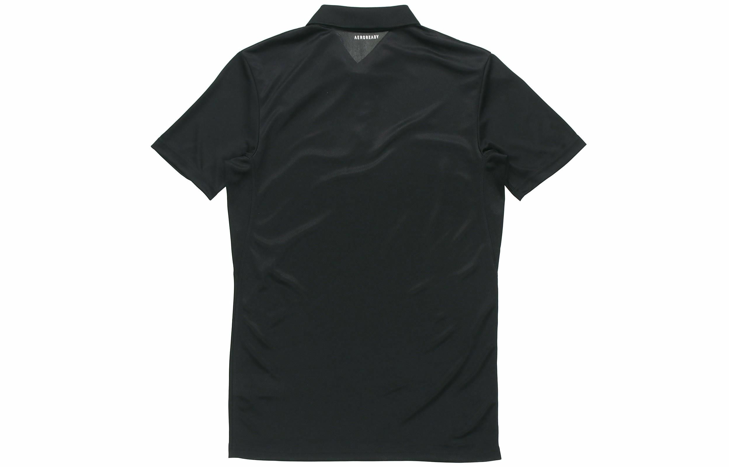 Мужская футболка adidas 3-Stripes Club Polo (черная) — фото 2