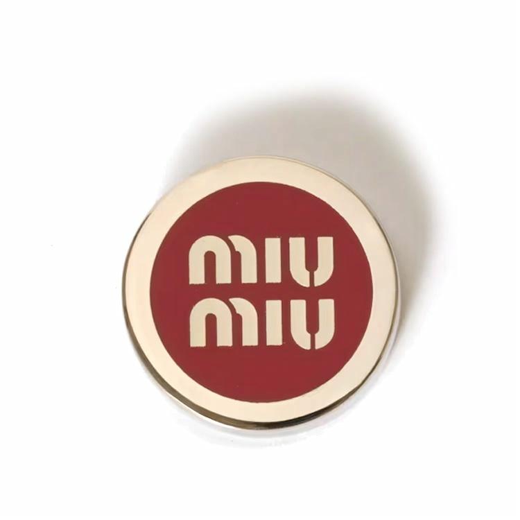 Женская брошь MIU MIU (золотая)