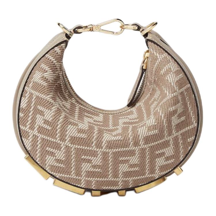Женская сумка Fendi fendigraphy (серая)