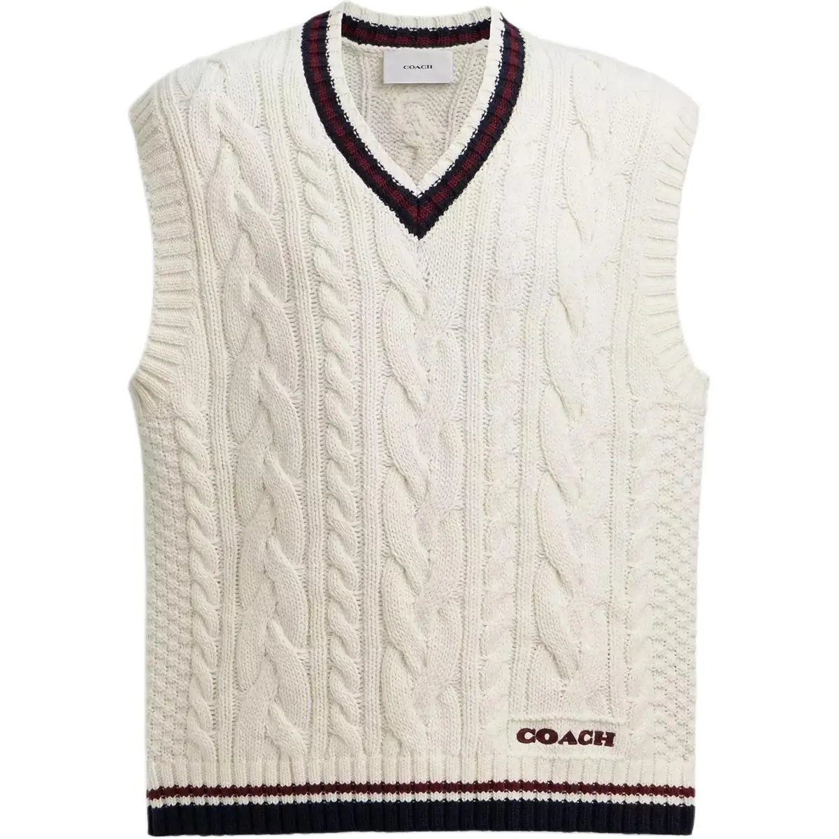 COACH SS25 Tank Top Men's Cream