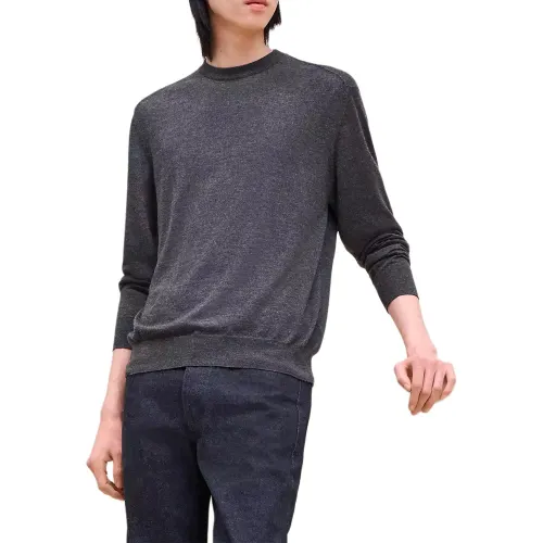 HERMES Cashmere Sweater Men's Dark Gray