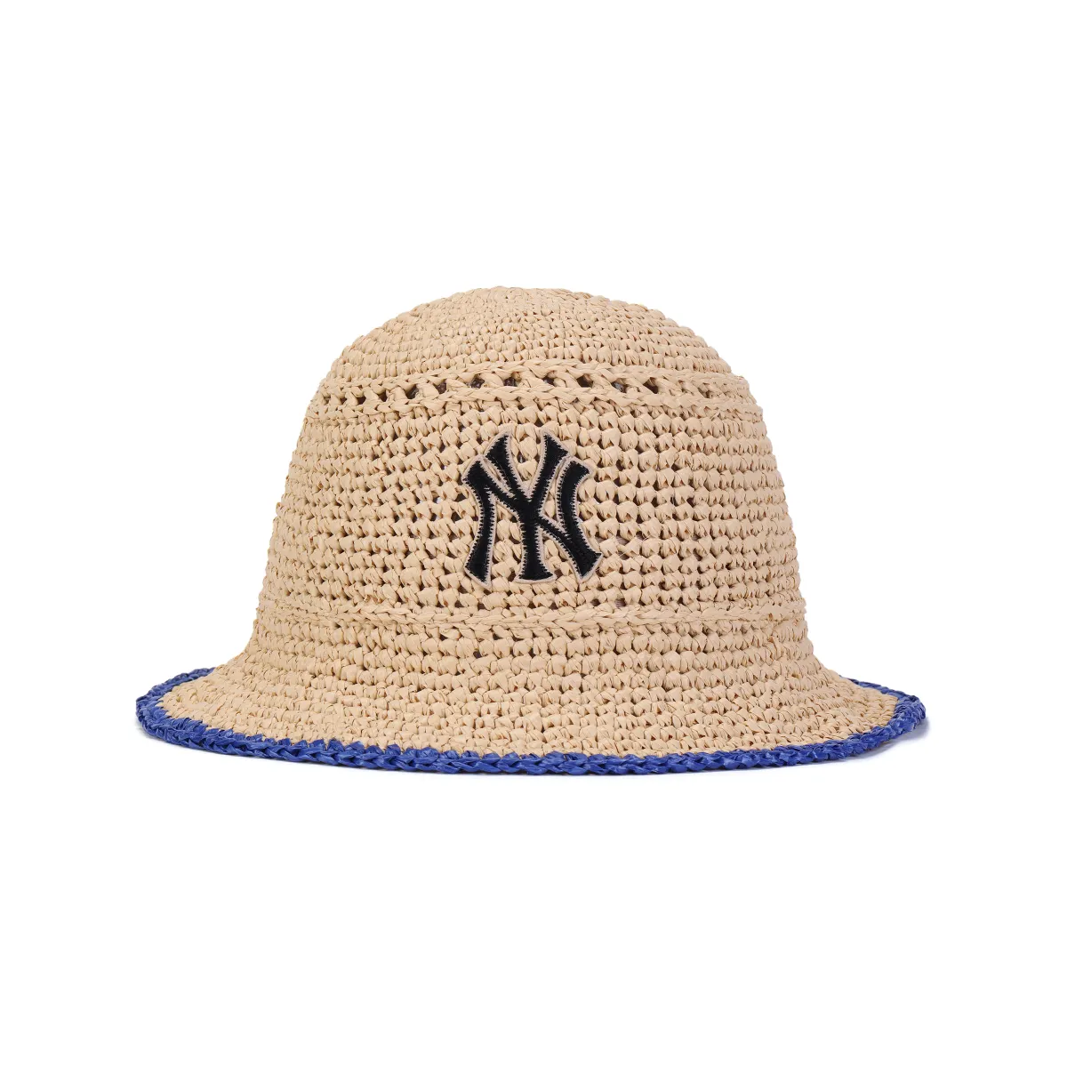 MLB Polypropylene, Raffia Bucket Hats Unisex Beige Yellow