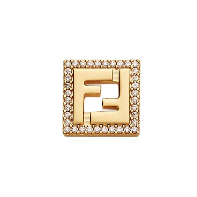 Женские серьги Fendi (золотой) — фото 3