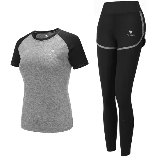 CAMEL Yoga Sets Women's Moderate