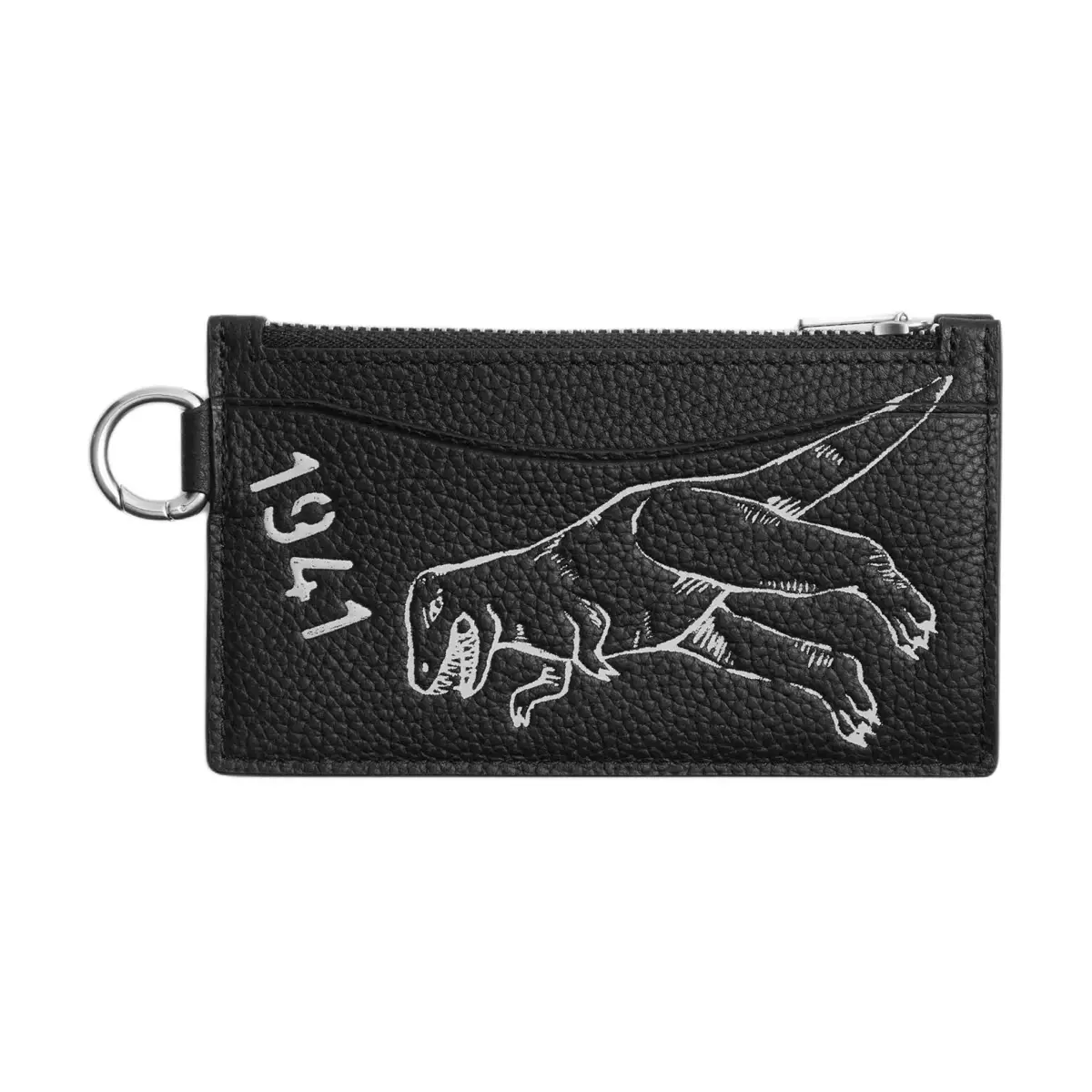 COACH Card Case Polished Pebbled Leather Card Holder Regular Men's Black