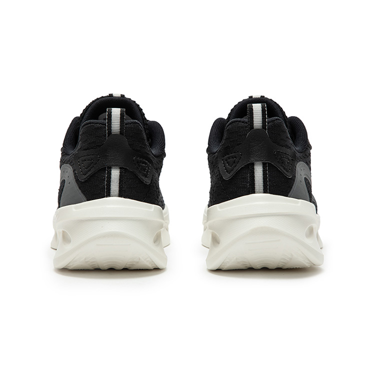 361° Mesh, Synthetic Leather Slip Resistant Abrasion Resistant Low top Casual Running Shoes Women’s Black Gray