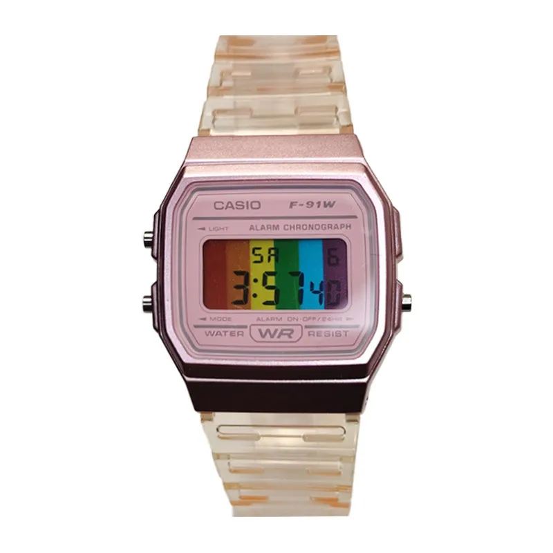 CASIO Custom Collection Quartz Movement Resin Strap Watch Women's Watch Multicolor Watch Dial