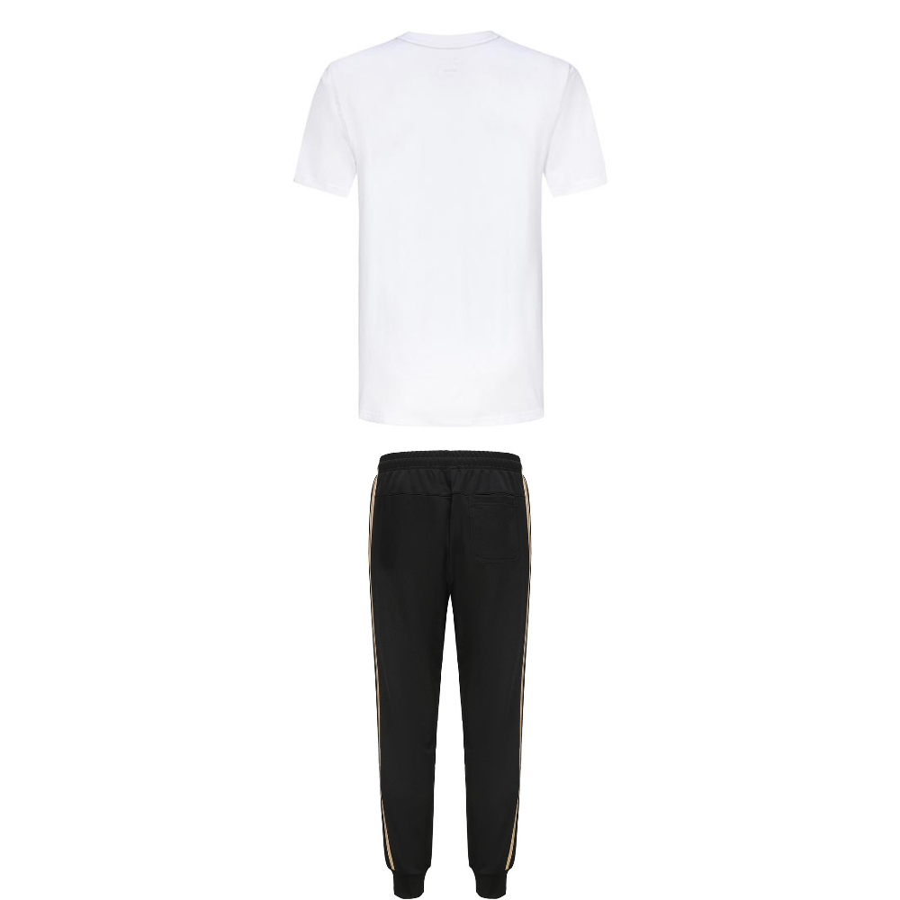 Adidas Taekwondo Casual Sportswear Unisex Set White Gold+Black