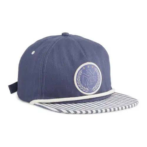 PUMA Cotton Baseball Caps Unisex Blue