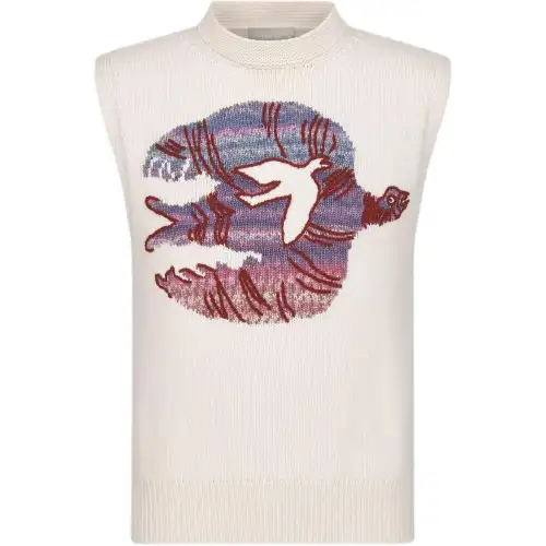 DIOR SS25 Summer Men's Clothing Collection Tank Top Men's White