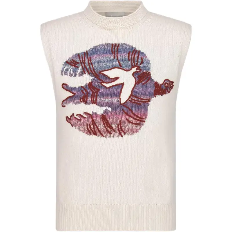 DIOR SS25 Summer Men's Clothing Collection Tank Top Men's White